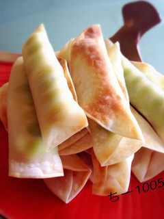 マヨ枝豆ぎょうざの皮巻き*おつまみ-レシピのメイン写真