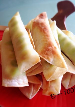 マヨ枝豆ぎょうざの皮巻き＊おつまみ-レシピのメイン写真