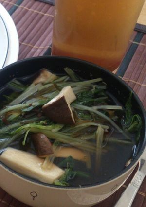 水菜のスープ-レシピのメイン写真