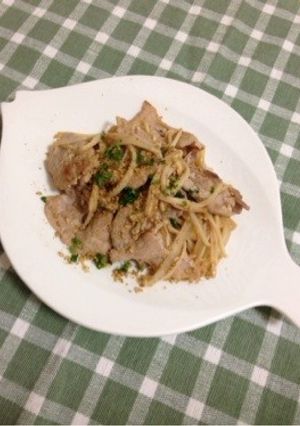 豚肉とえのき茸のさっぱりポン酢炒め-レシピのメイン写真