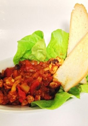 ルーを使わない夏野菜とチキンのカレー　-レシピのメイン写真