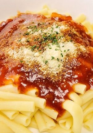 介護食【早茹でマカロニミートソース】-レシピのメイン写真