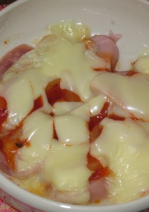 ラッキョウと魚肉ソーセージのチーズ焼き-レシピのメイン写真