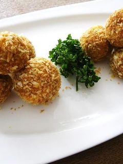 介護食【揚げないかぼちゃコロッケ】-レシピのメイン写真