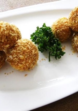 介護食【揚げないかぼちゃコロッケ】-レシピのメイン写真