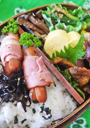 捕らわれたソーセー人弁当-レシピのメイン写真