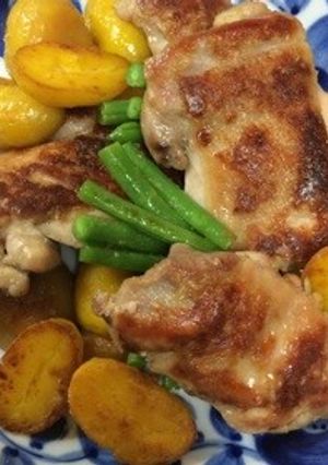 鶏モモ肉と新ジャガのカリカリ焼き☆-レシピのメイン写真