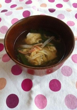 ニラとカニカマのスープ-レシピのメイン写真