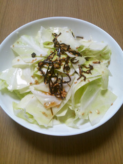 簡単!!キャベツの鶏ガラスープ和え-レシピのメイン写真