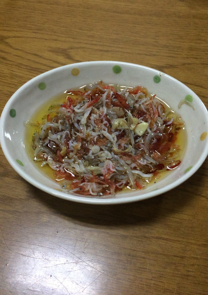 干しエビとしらすのアヒージョ-レシピのメイン写真