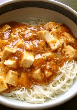 簡単麻婆うーめん-レシピのメイン写真
