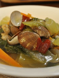 アサリと青梗菜のピリ辛煮-レシピのメイン写真