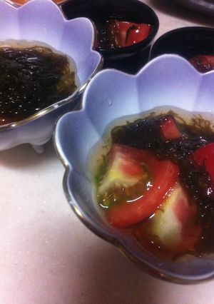 もずくとトマトの酢の物-レシピのメイン写真