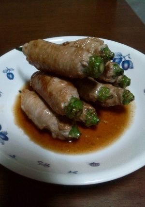 時季物★オクラの肉巻き〜甘辛炒め-レシピのメイン写真