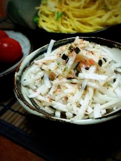 大根と梅ふりかけの和え物-レシピのメイン写真