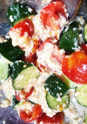 きゅうりトマトお豆腐のさっぱりポン酢-レシピのメイン写真