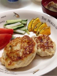 簡単!鶏ひき肉で豆腐紫蘇バーグ♪-レシピのメイン写真