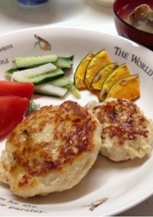 簡単！鶏ひき肉で豆腐紫蘇バーグ♪-レシピのメイン写真