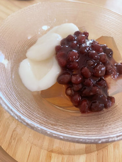 ほうじ茶寒天の粒あんよせ-レシピのメイン写真