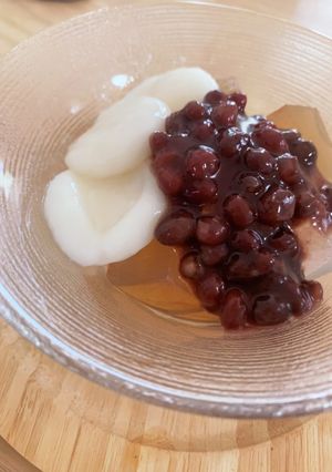 ほうじ茶寒天の粒あんよせ-レシピのメイン写真