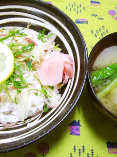 らっきょうとカリカリじゃこの散らし寿司★-レシピのメイン写真