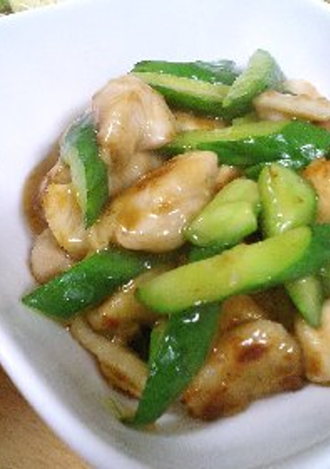 醤爆鶏丁（台湾風、鶏ときゅうりの炒め物）-レシピのメイン写真