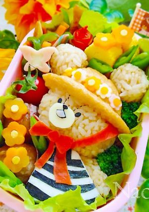 キャラ弁♡麦わら帽子のジャッキー♬夏弁-レシピのメイン写真