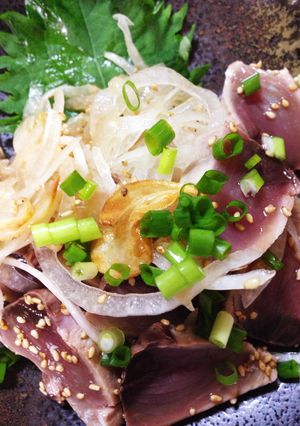 かつおのゴマぽんガーリック風味-レシピのメイン写真