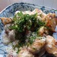 鶏胸肉の梅とろろ和え