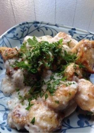 鶏胸肉の梅とろろ和え-レシピのメイン写真