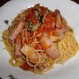 トマト味噌とエリンギのスパゲッティー