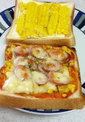 カレーマヨコーントースト-レシピのメイン写真