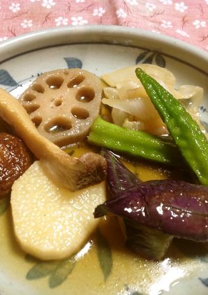 暑い日に♪冷たい野菜の揚げ浸し-レシピのメイン写真