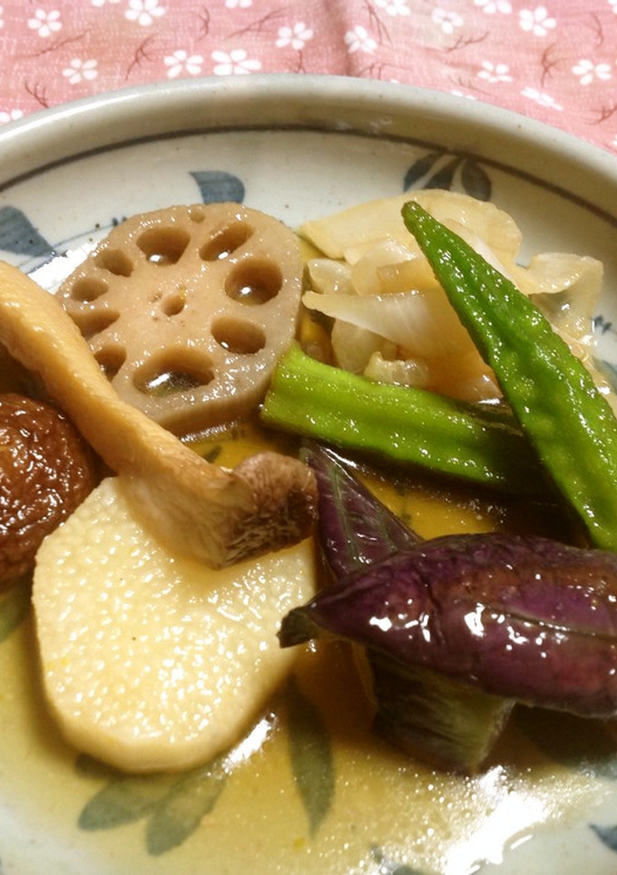 暑い日に♪冷たい野菜の揚げ浸し-レシピのメイン写真