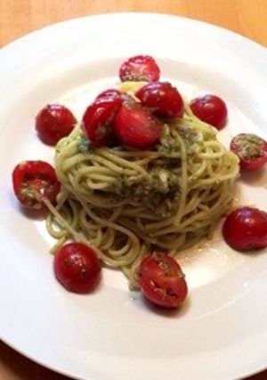 ひんやり簡単！バジルの冷製パスタ☆-レシピのメイン写真