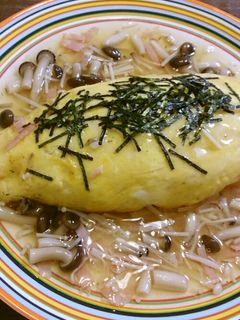 きのこの和風あんかけオムライス-レシピのメイン写真