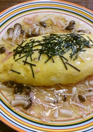 きのこの和風あんかけオムライス-レシピのメイン写真