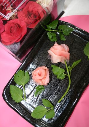 ✿ガリでバラの飾り✿-レシピのメイン写真