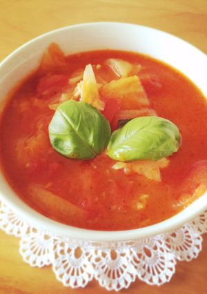 トマトと白菜の食べるスープ♪-レシピのメイン写真