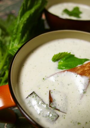 和ぁ～♪青シソ&豆乳の冷たいスープ-レシピのメイン写真