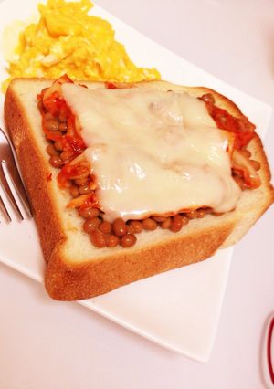 ＊キムチ納豆トースト＊-レシピのメイン写真