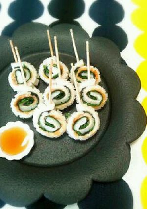 お弁当に♪大葉と海苔のちくわ巻き-レシピのメイン写真