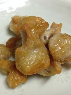 簡単!鶏皮パリパリ-レシピのメイン写真