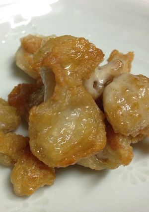 簡単！鶏皮パリパリ-レシピのメイン写真