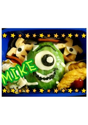 モンスターズインクのマイクのキャラ弁-レシピのメイン写真