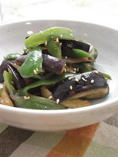 ナスとピーマンの中華風マヨ炒め-レシピのメイン写真