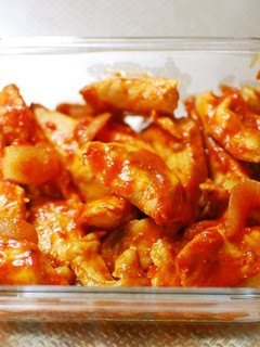 鶏むね肉炒め冷蔵ストック-レシピのメイン写真