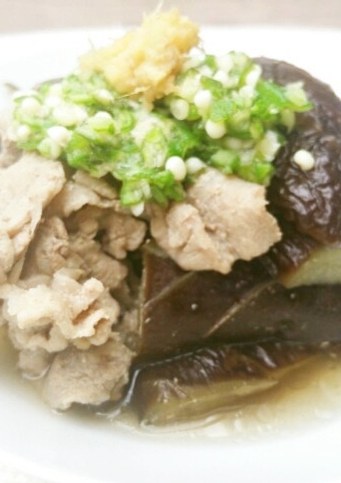 豚肉と茄子の昆布だし煮～オクラを添えて～-レシピのメイン写真