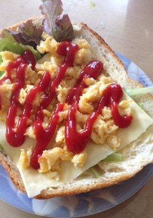 スクランブルエッグトースト-レシピのメイン写真