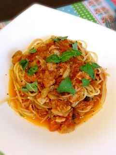 簡単トマトソースパスタ-レシピのメイン写真